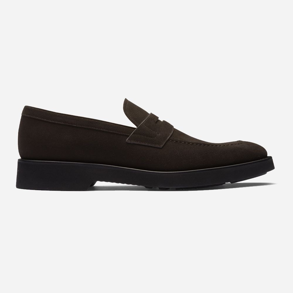 Parham Penny Loafer - Brown Suede