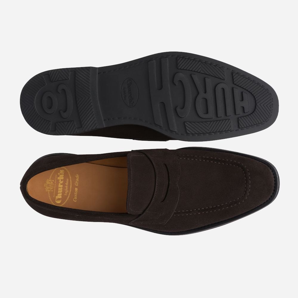 Parham Penny Loafer - Brown Suede