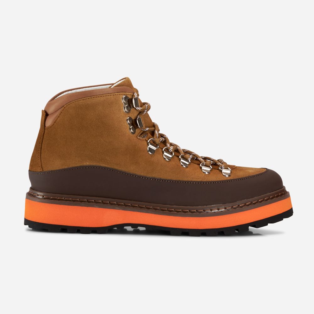 Hiking Core Cap Shearling Suede - Tanin Mogano