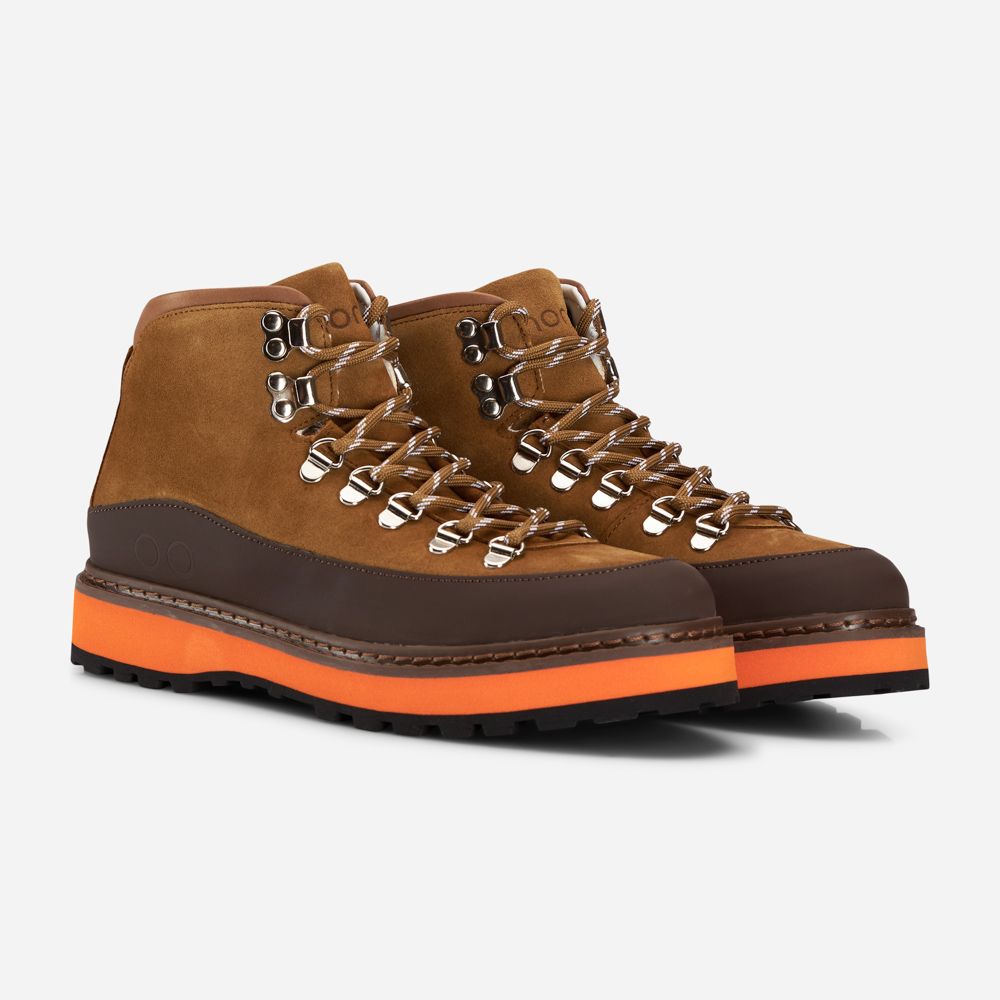 Hiking Core Cap Shearling Suede - Tanin Mogano