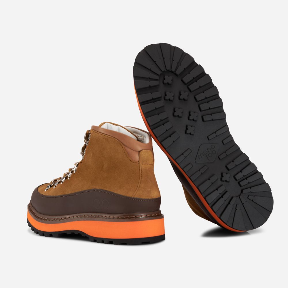 Hiking Core Cap Shearling Suede - Tanin Mogano