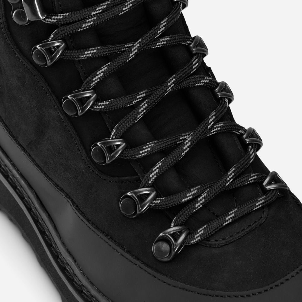 Hiking Core Shearling Nubuk - Black