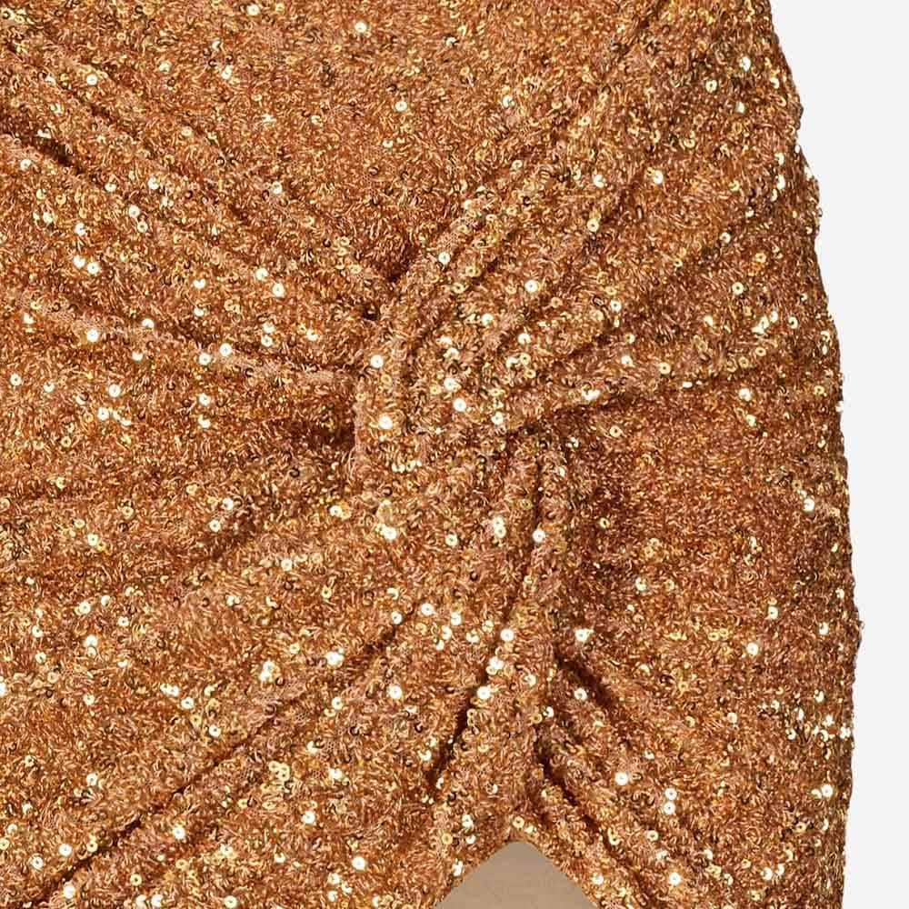 Sequin Mini Skirt - Gold
