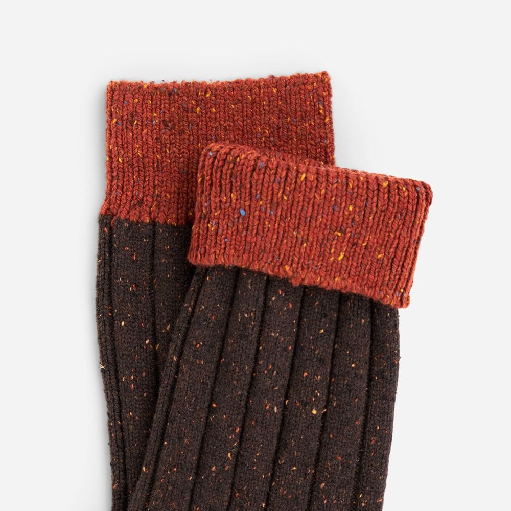 Donegal Sock - Dk Brown Fleck