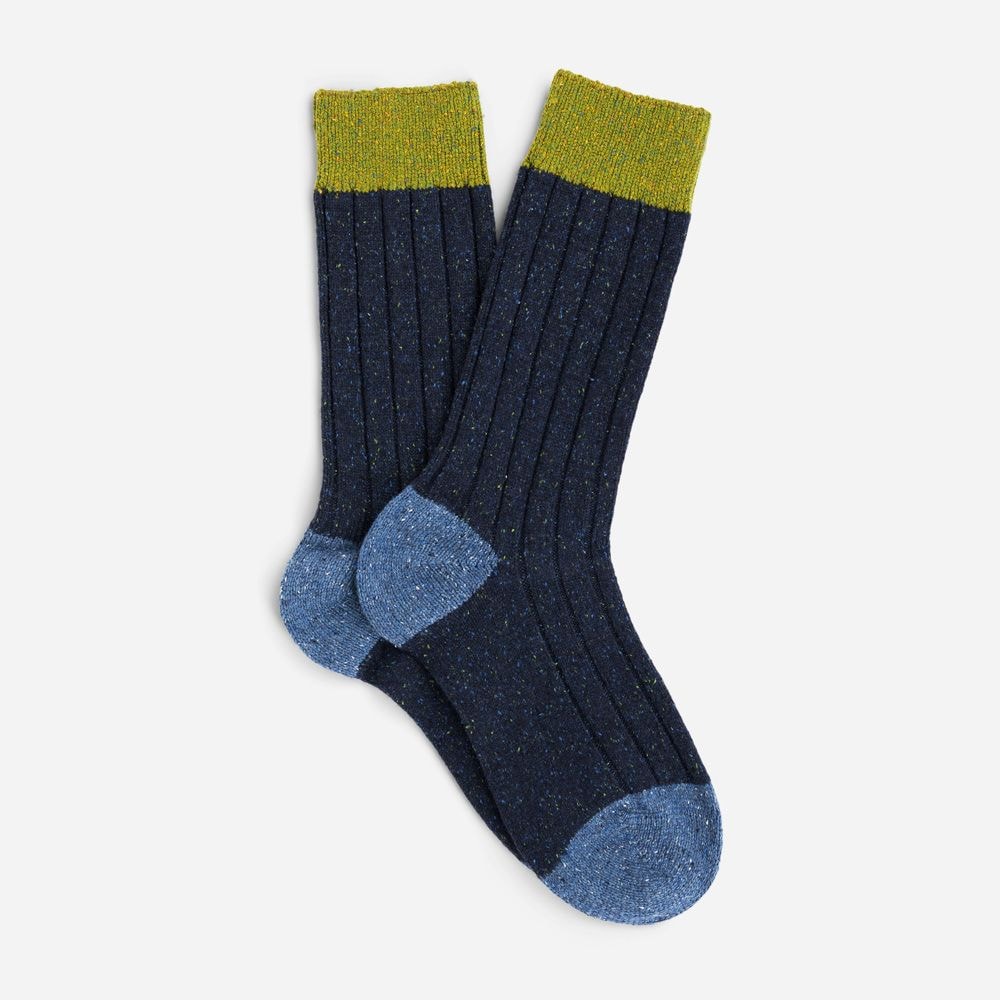 Donegal Sock - Navy Fleck
