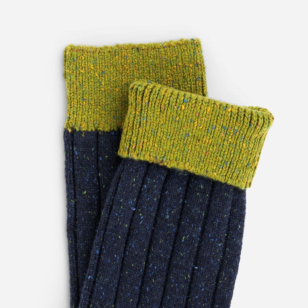 Donegal Sock - Navy Fleck