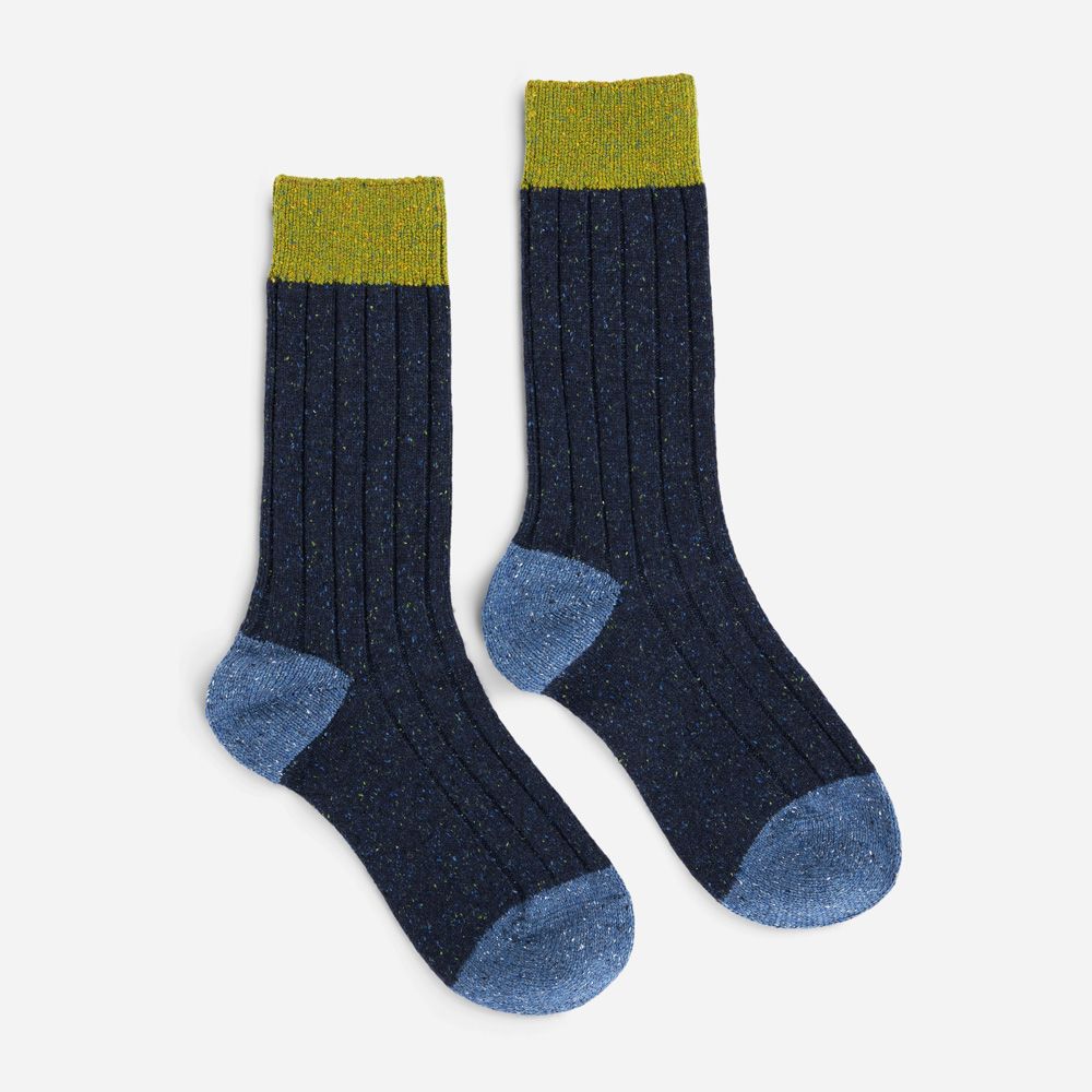 Donegal Sock - Navy Fleck