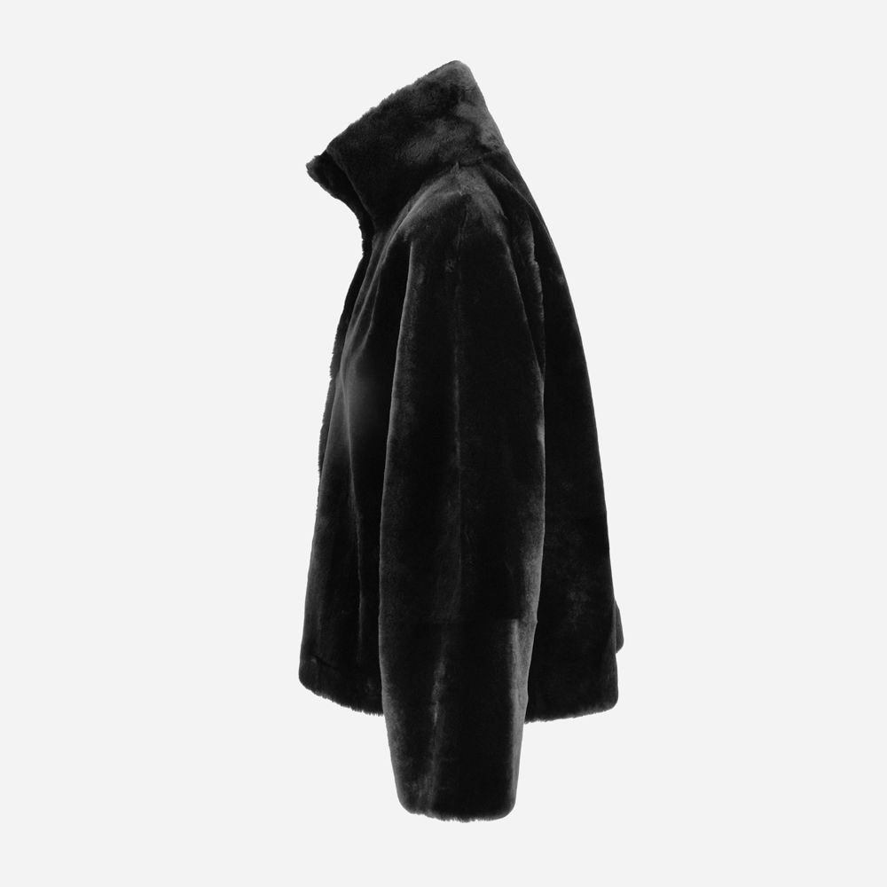 Jayda Shearling Jacket - Black
