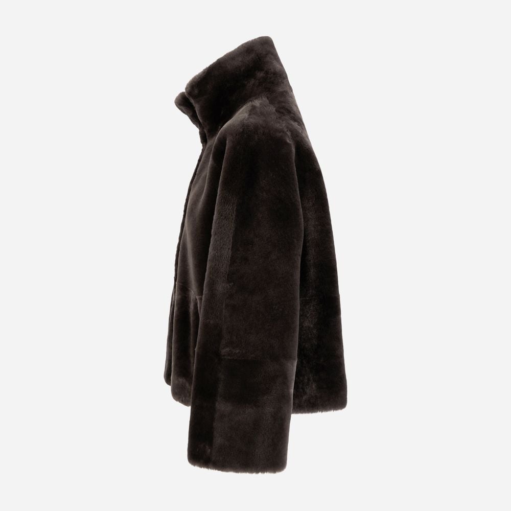 Jayda Shearling Jacket - Bison