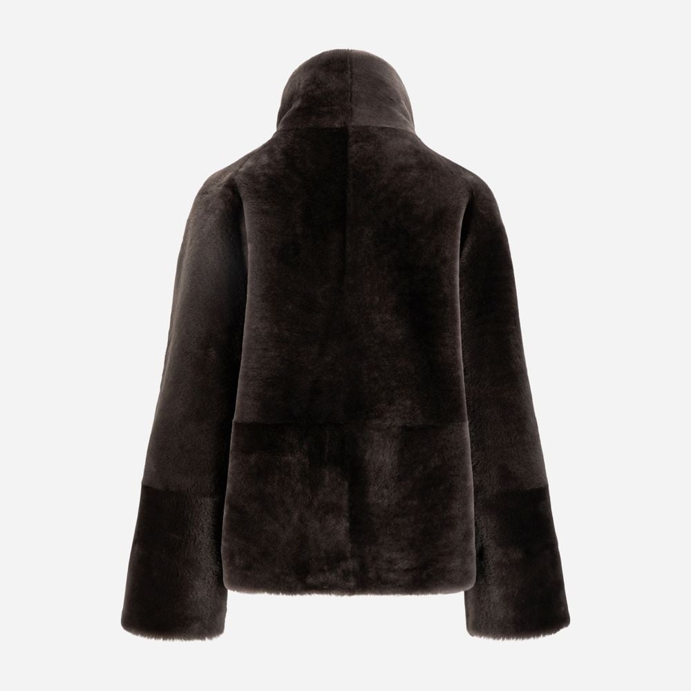 Jayda Shearling Jacket - Bison