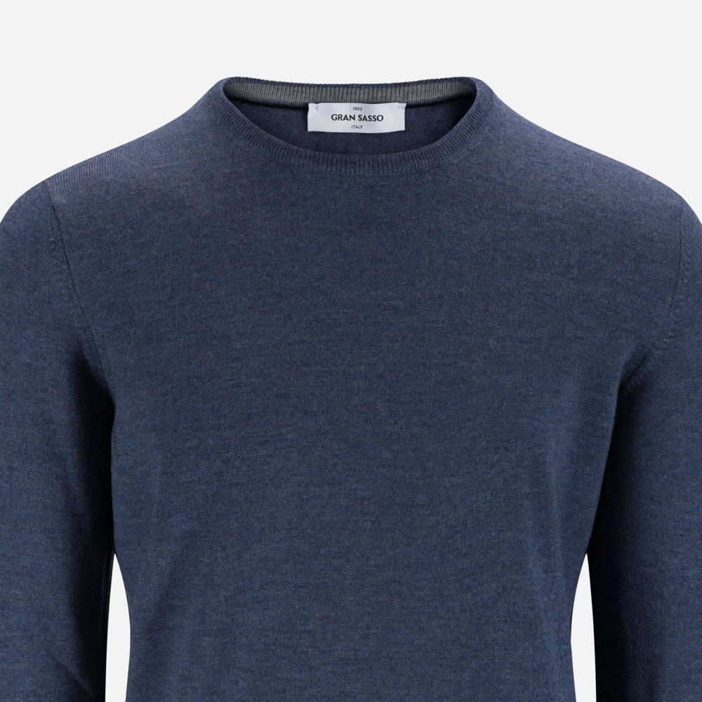 Crew Neck Merino - Light Blue