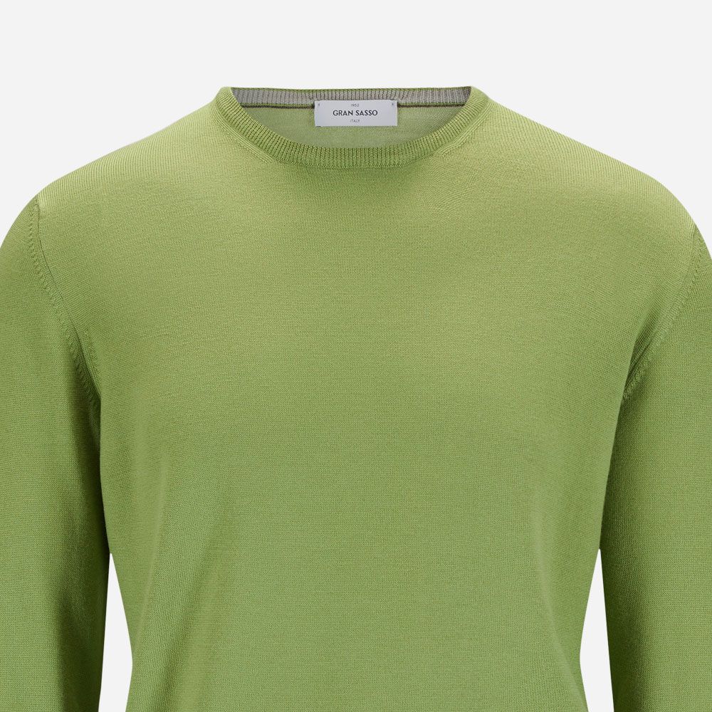 Crew Neck Merino - Green