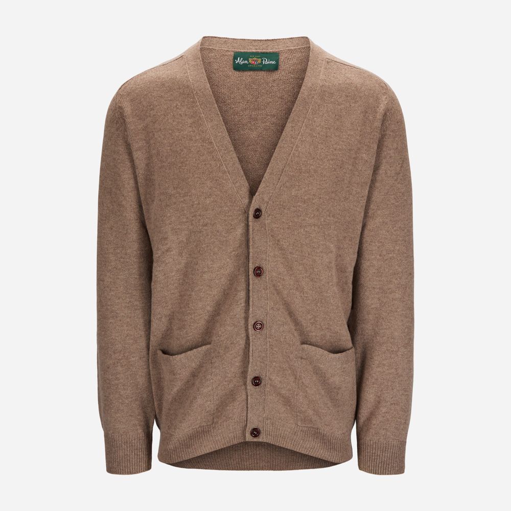 Cardigan Lambswool - Mushroom