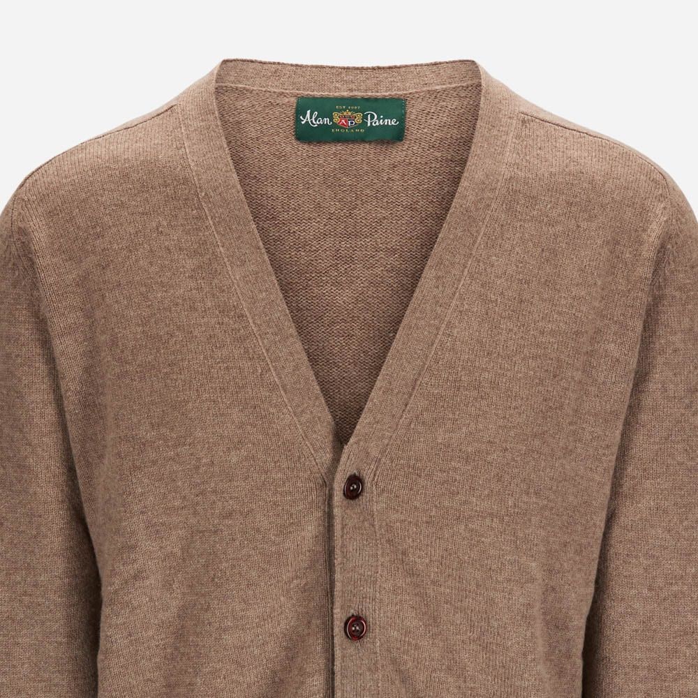 Cardigan Lambswool - Mushroom
