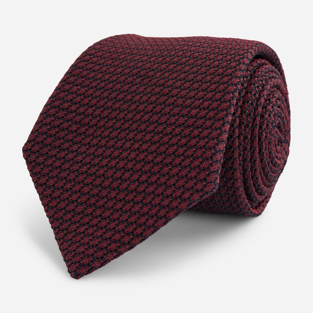 Tie Silk - Dark Red Solid