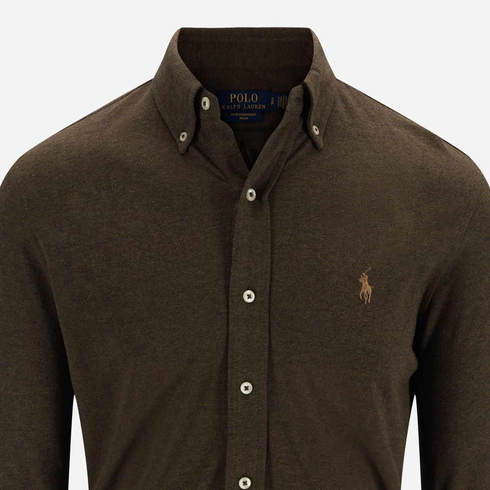 Featherweight Mesh Shirt - Wilson Olive Heather/C8520