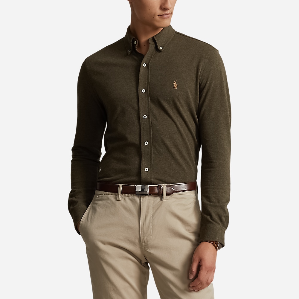 Featherweight Mesh Shirt - Wilson Olive Heather/C8520