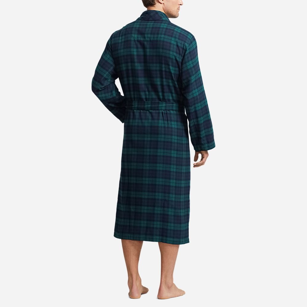 Classic Lounge Robe - Holiday Bear Tartan Gb