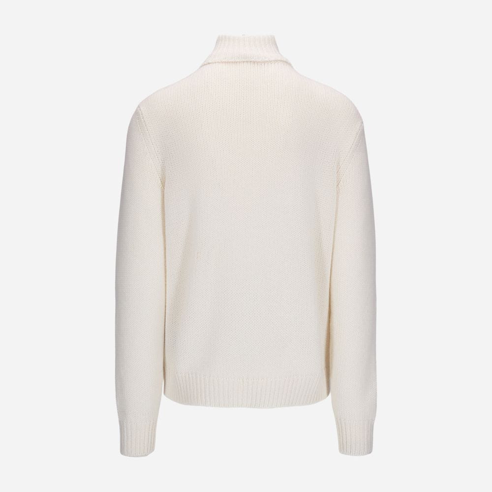 Long Sleeve Cashmere Turtleneck - Lux Cream