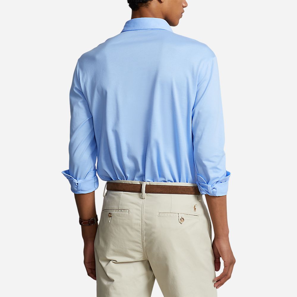 Classic Fit Lisle Polo Shirt - Austin Blue