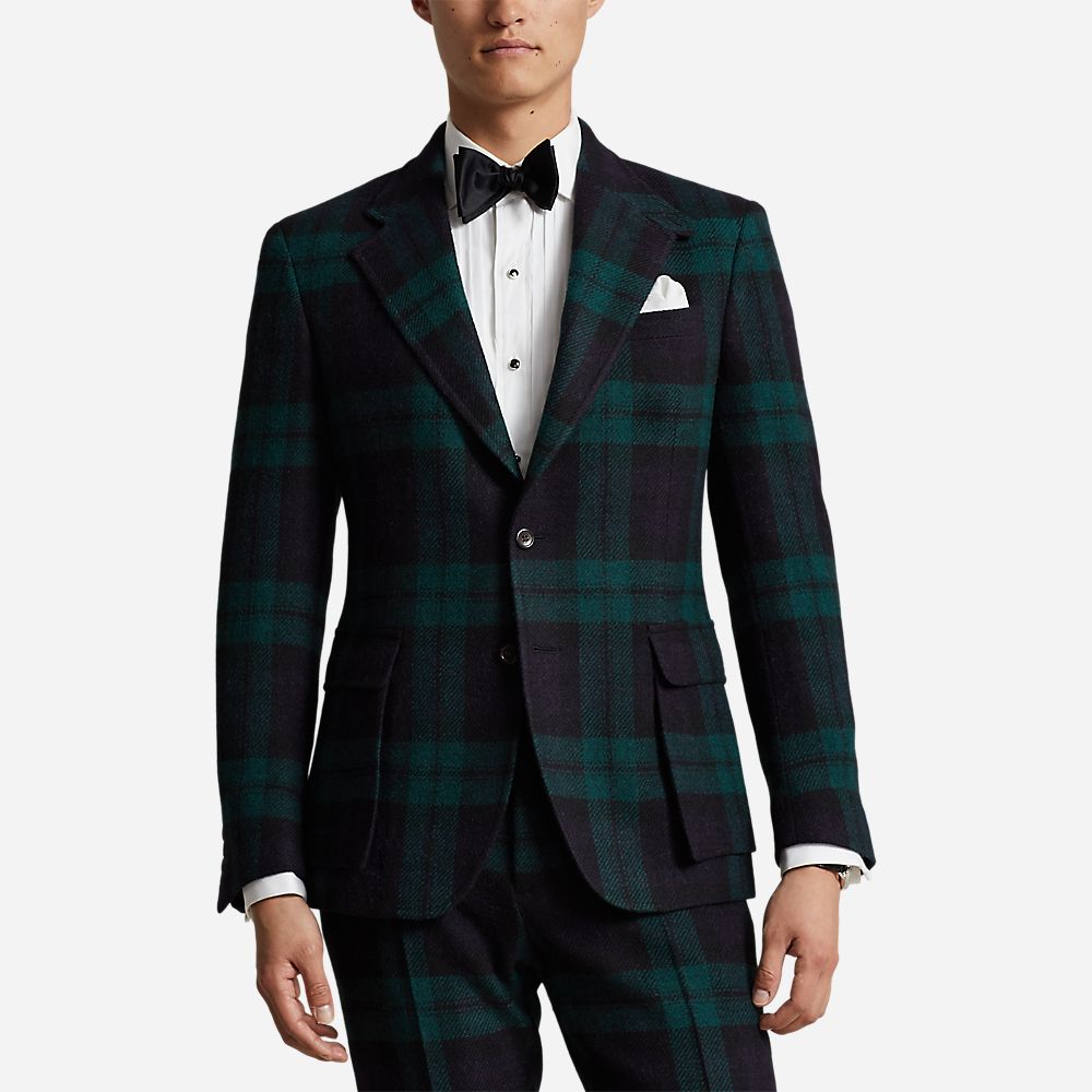 The R.L. Plaid Tweed Jacket - Black/Navy/Green