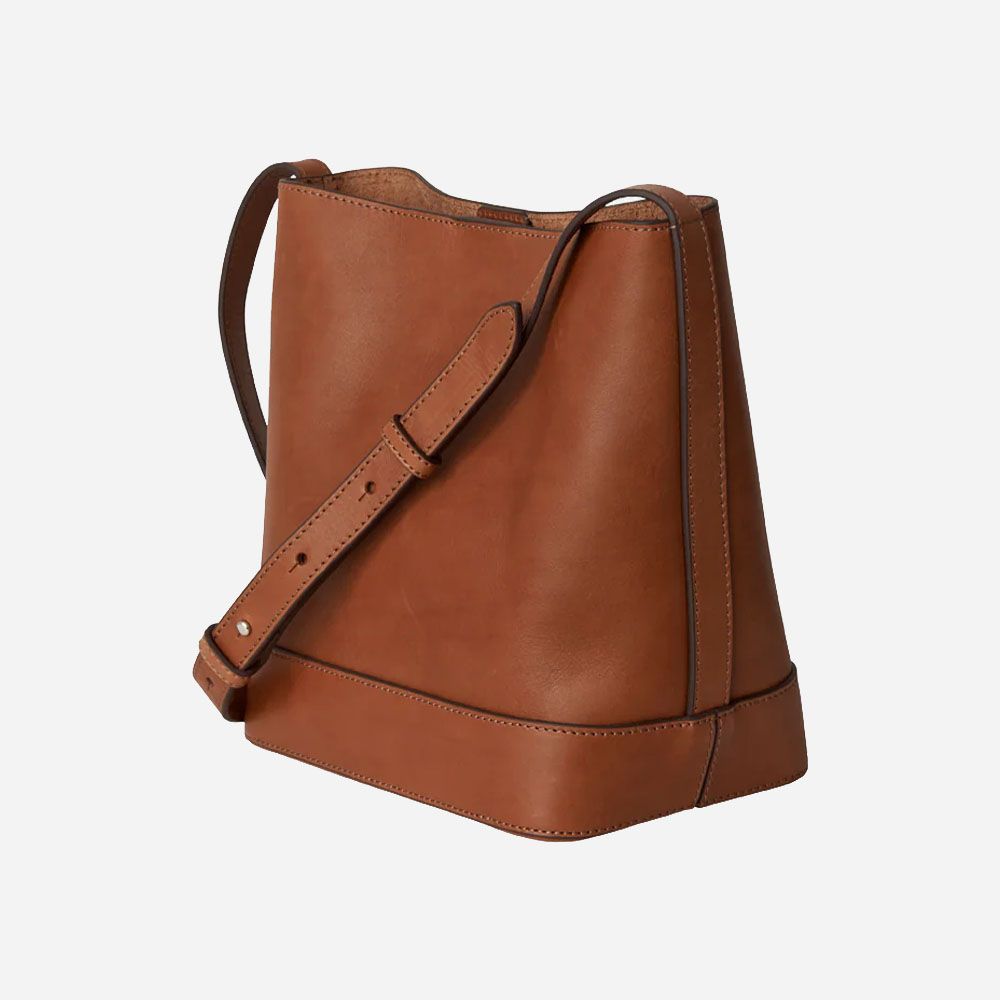 Edith Small Bucket Bag - Vegetal Cognac
