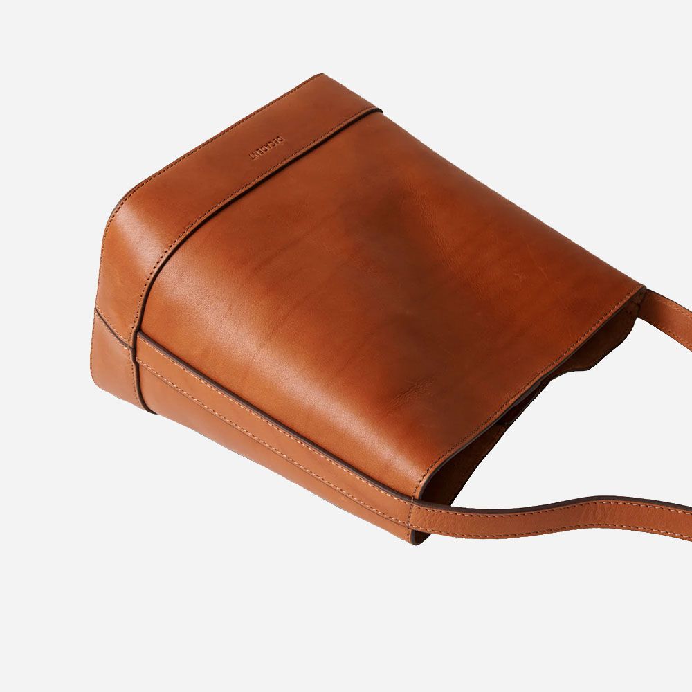 Edith Small Bucket Bag - Vegetal Cognac