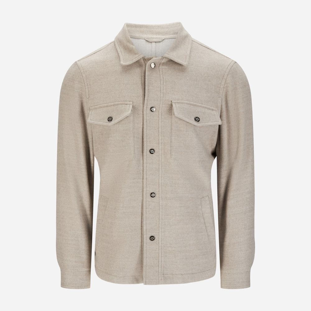 Wool Overshirt - Beige