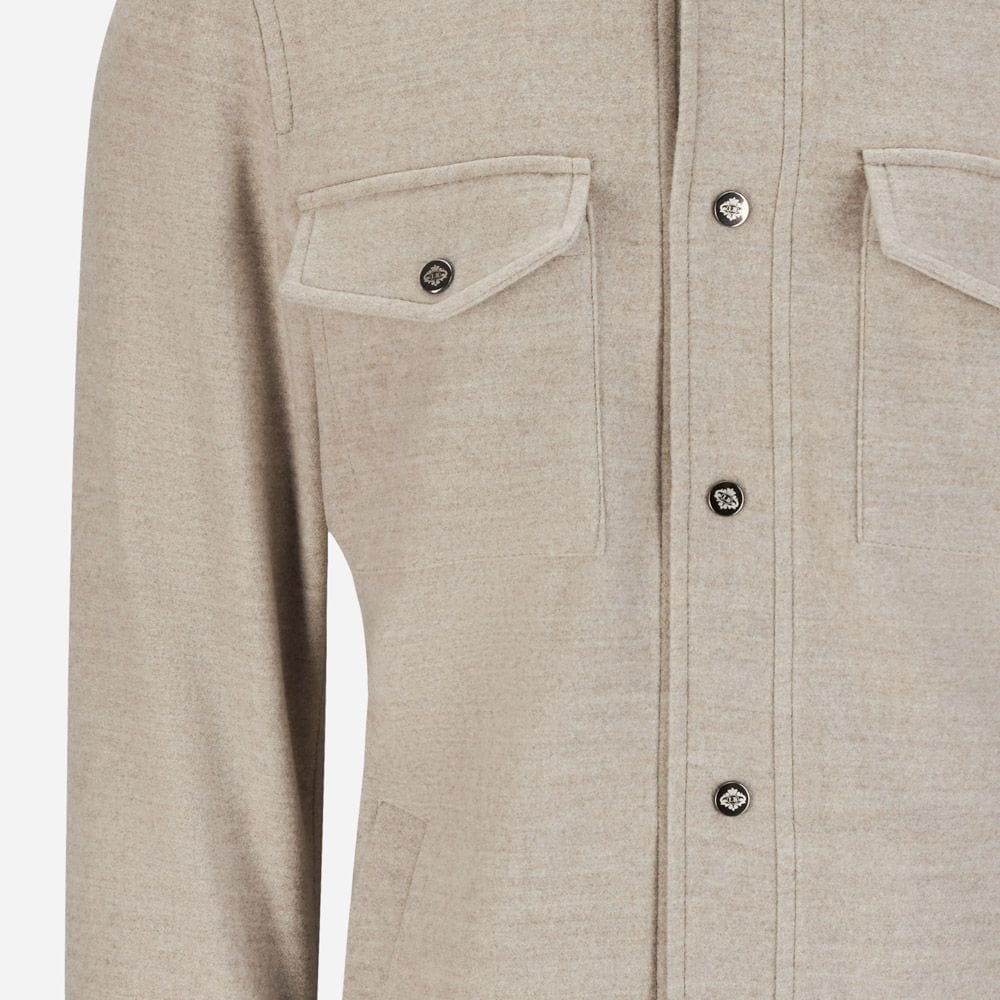 Wool Overshirt - Beige
