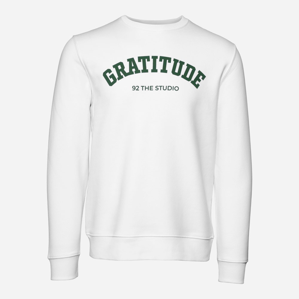 Gratitude Sweatshirt - White