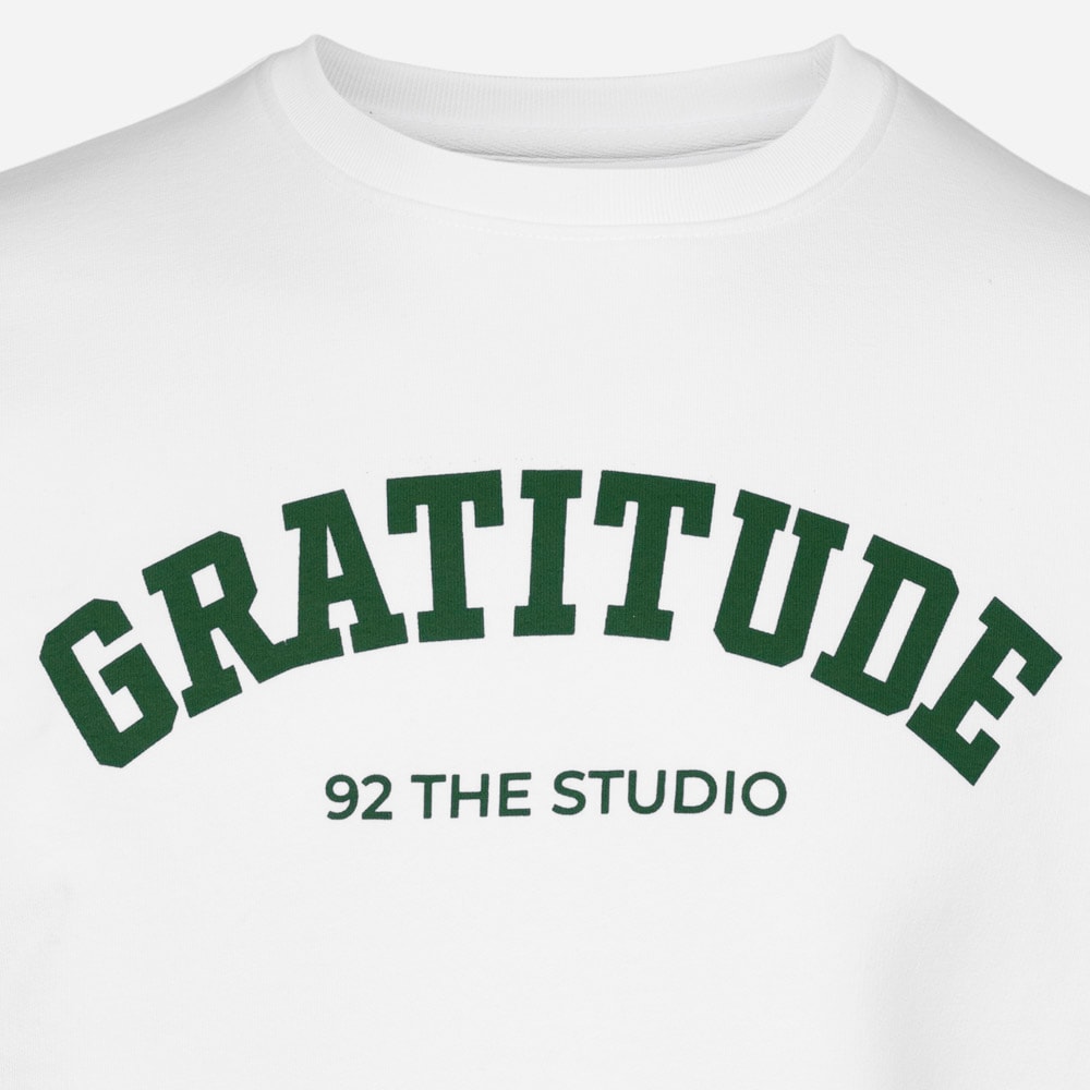 Gratitude Sweatshirt White