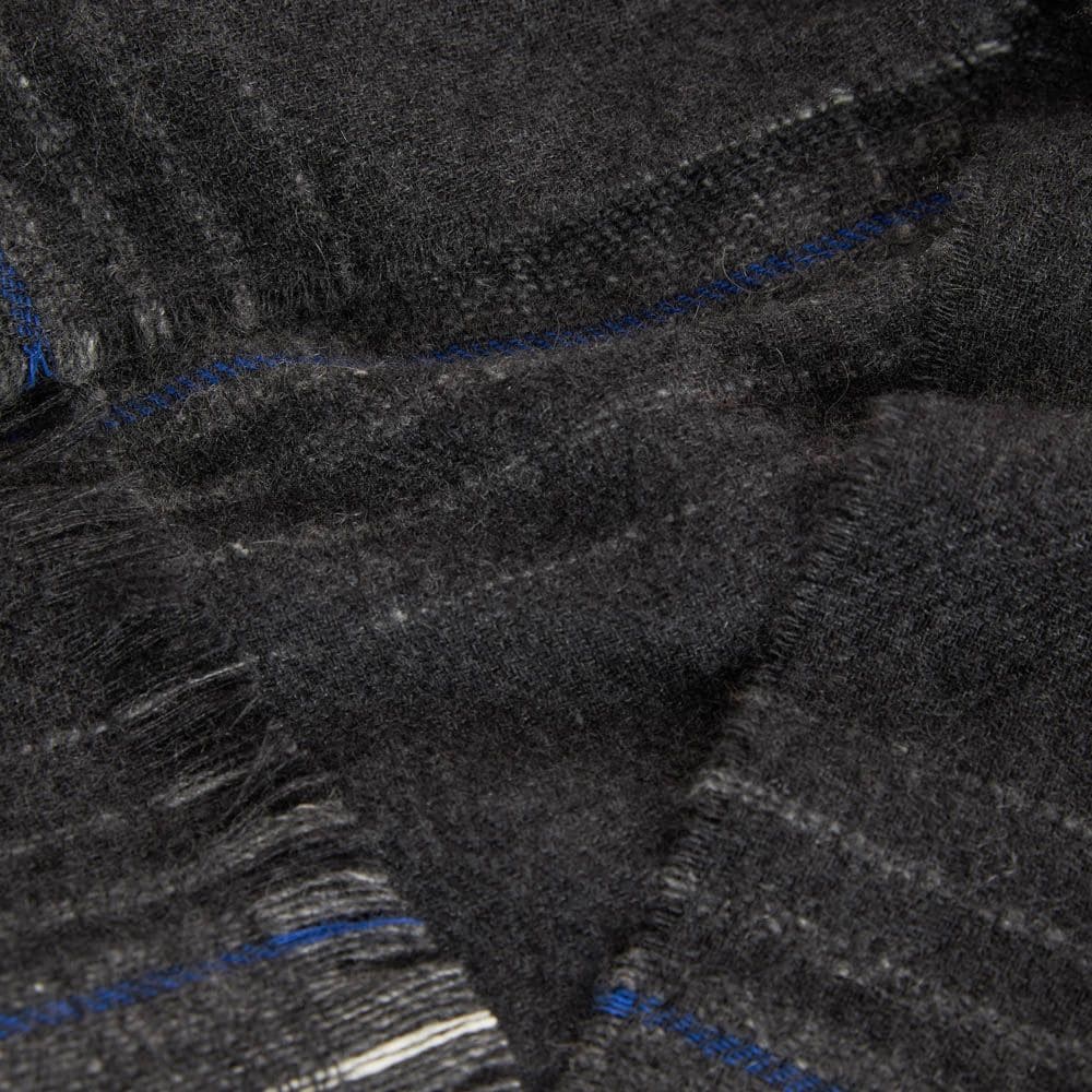Donegal Ombre Check Scarf - Grey