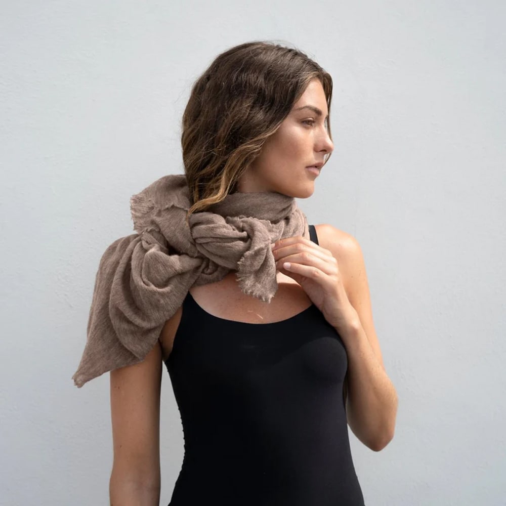 Milano Luxury Scarf - Taupe