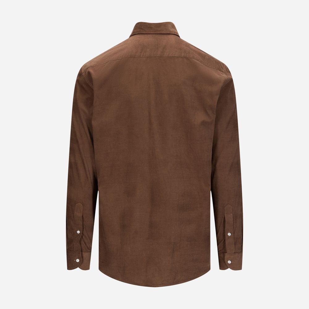 Corduroy Regular Shirt - Brown