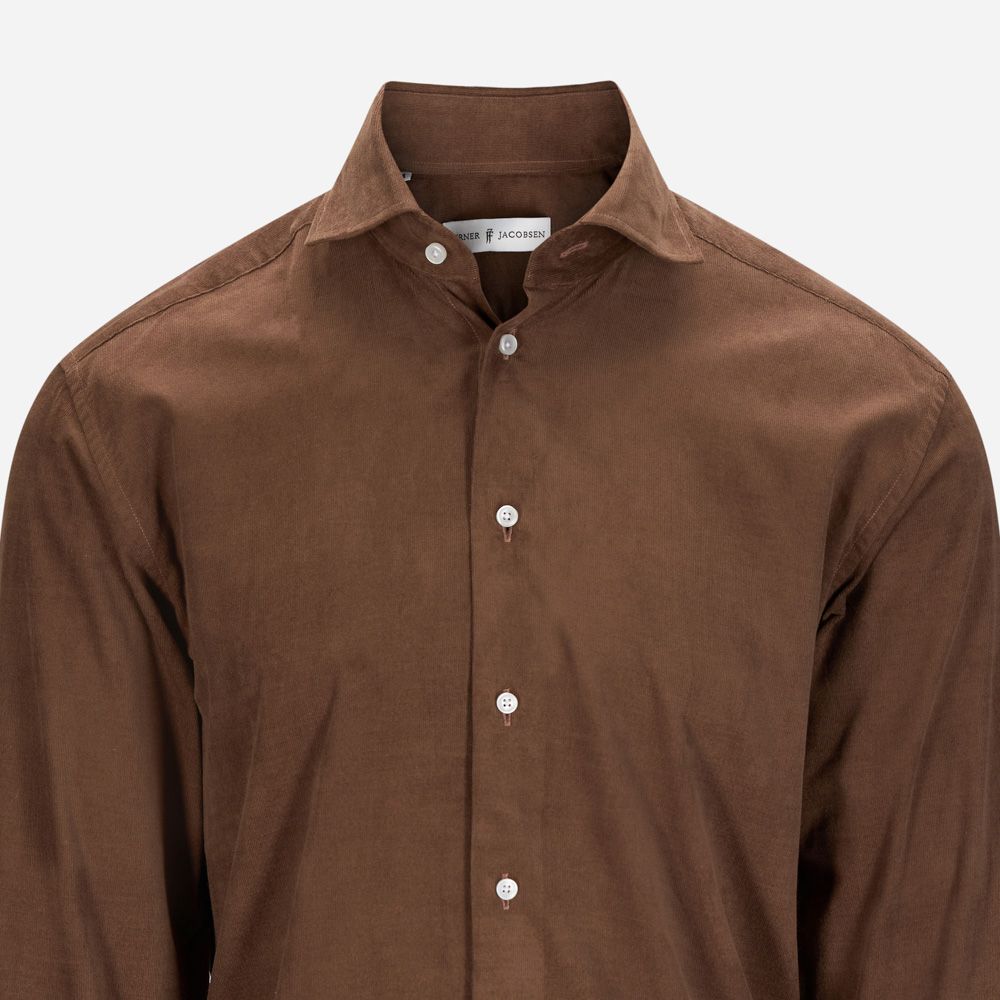 Corduroy Regular Shirt - Brown
