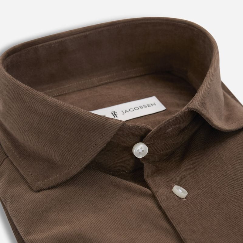 Corduroy Regular Shirt - Brown