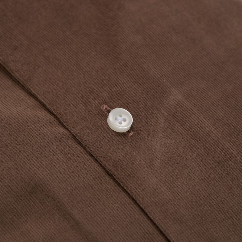 Corduroy Regular Shirt - Brown