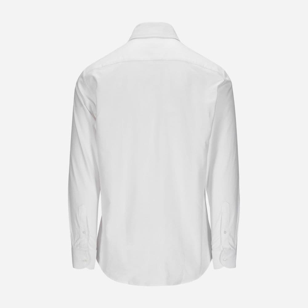 Brushed Oxford Slimline Shirt - White