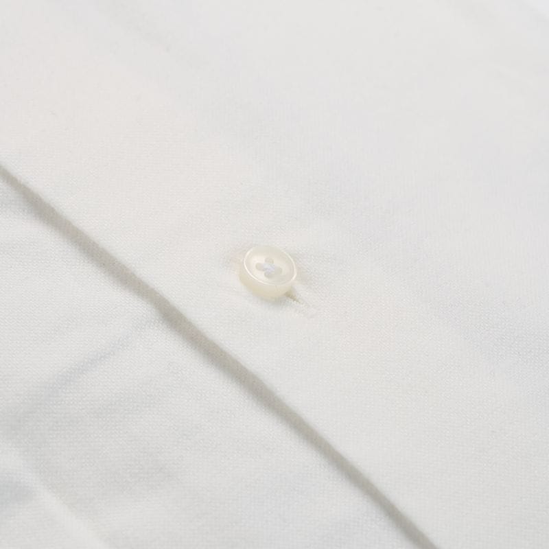 Brushed Oxford Slimline Shirt - White