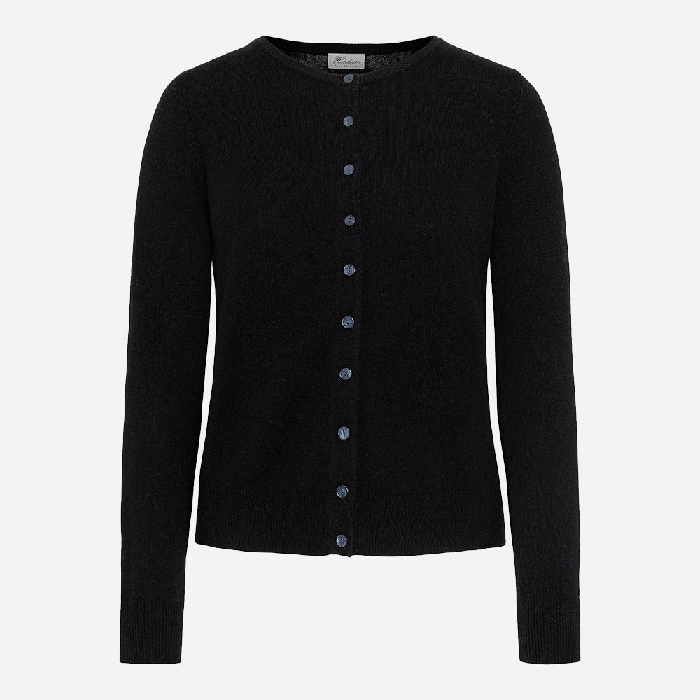Retro Cardigan Cashmere - Black