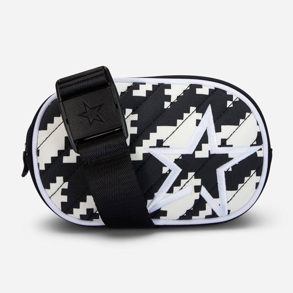 Star Belt Bag - Houndstooth Black/Snow White