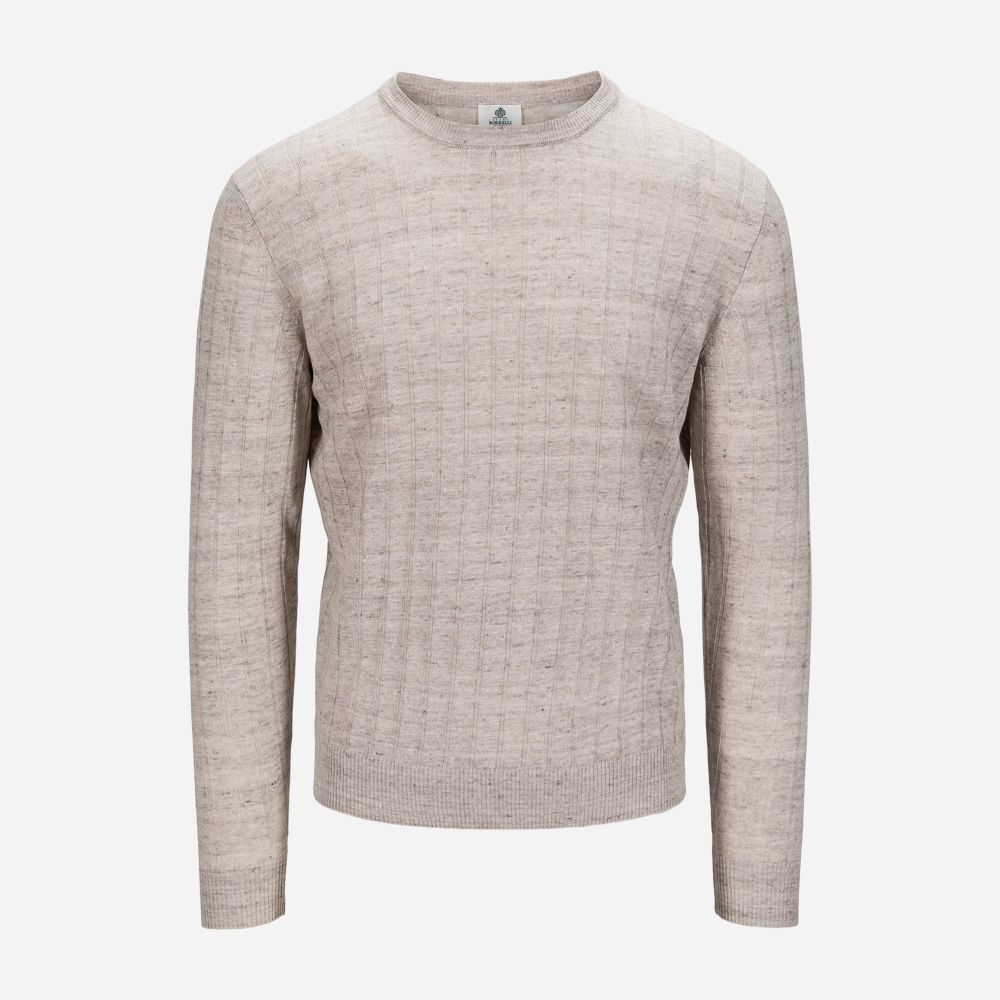 Maglia Crew Neck Cotton-Linen - Beige