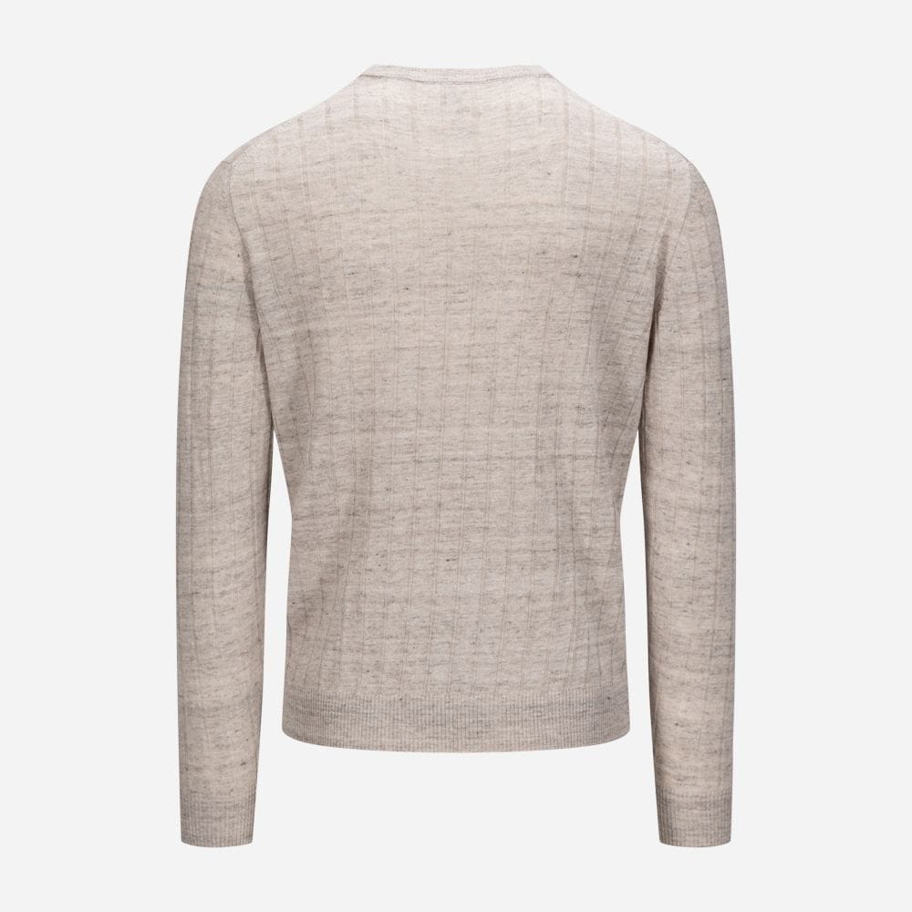 Maglia Crew Neck Cotton-Linen - Beige