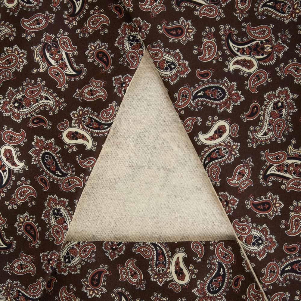 Scarf Wool-Silk - Brown