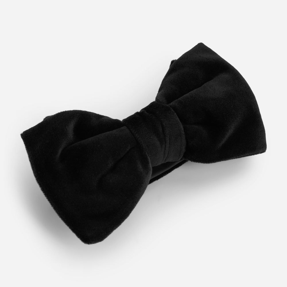 Bow Tie Velvet - Black