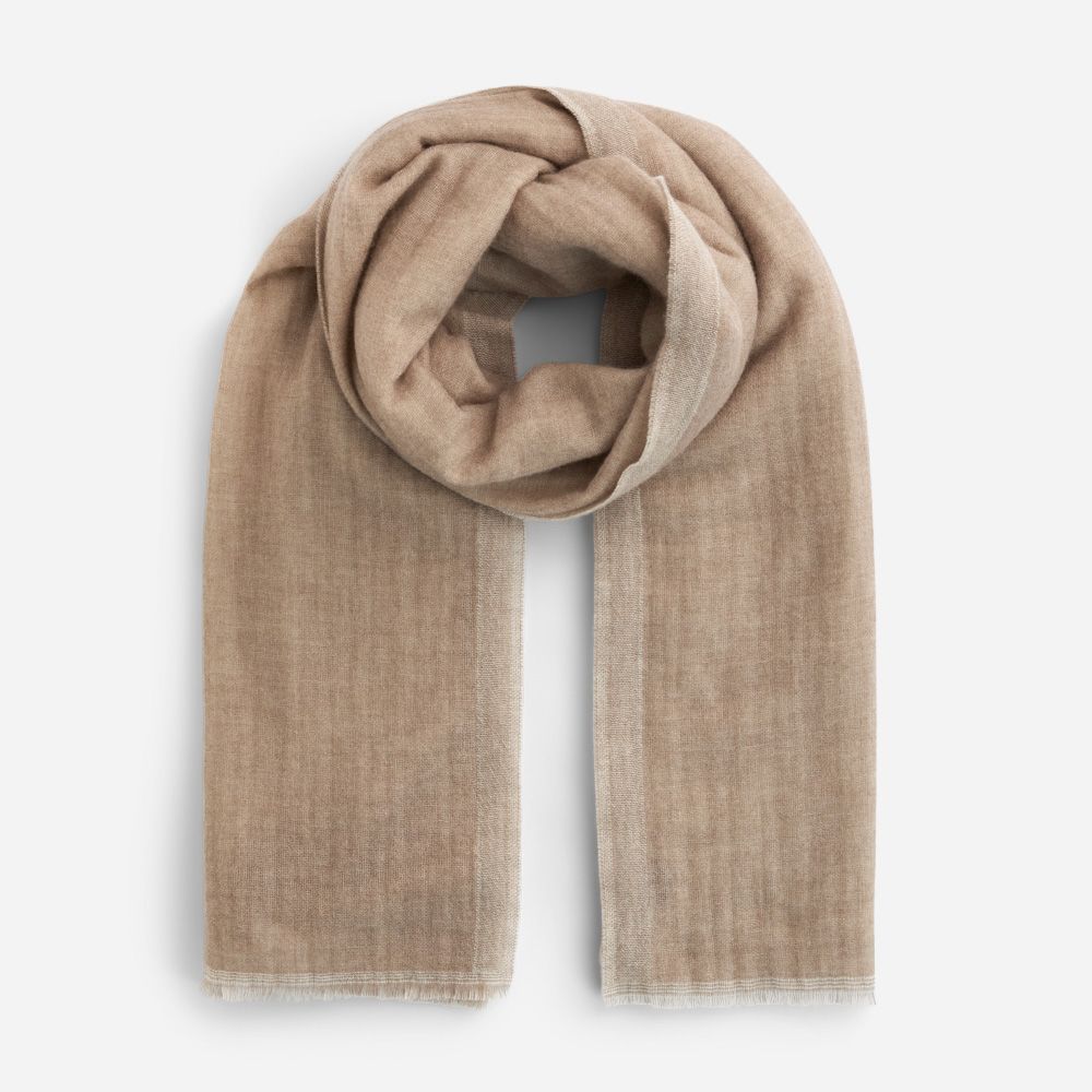 Cashmere Scarf Double - Beige