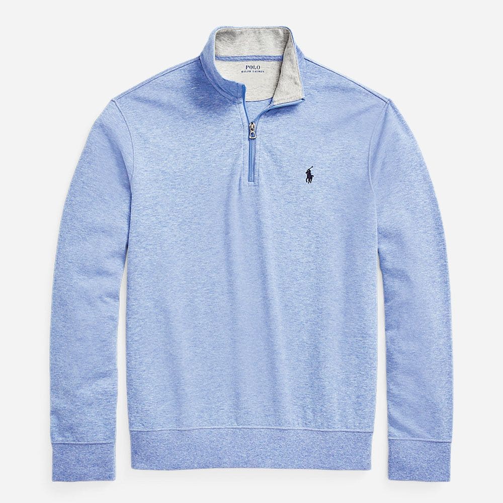 Luxury Jersey Quarter Zip Pullover - Isle Heather