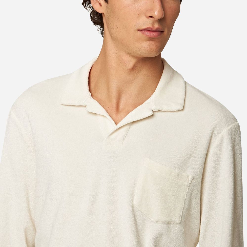 Terry Towelling Long Sleeve - Cashew