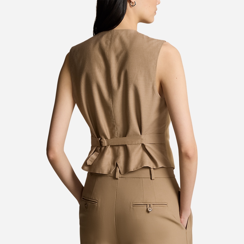 Cotton-Wool Twill Waistcoat - Monument Tan