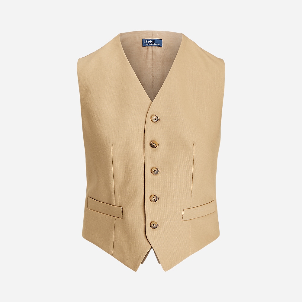 Cotton-Wool Twill Waistcoat - Monument Tan